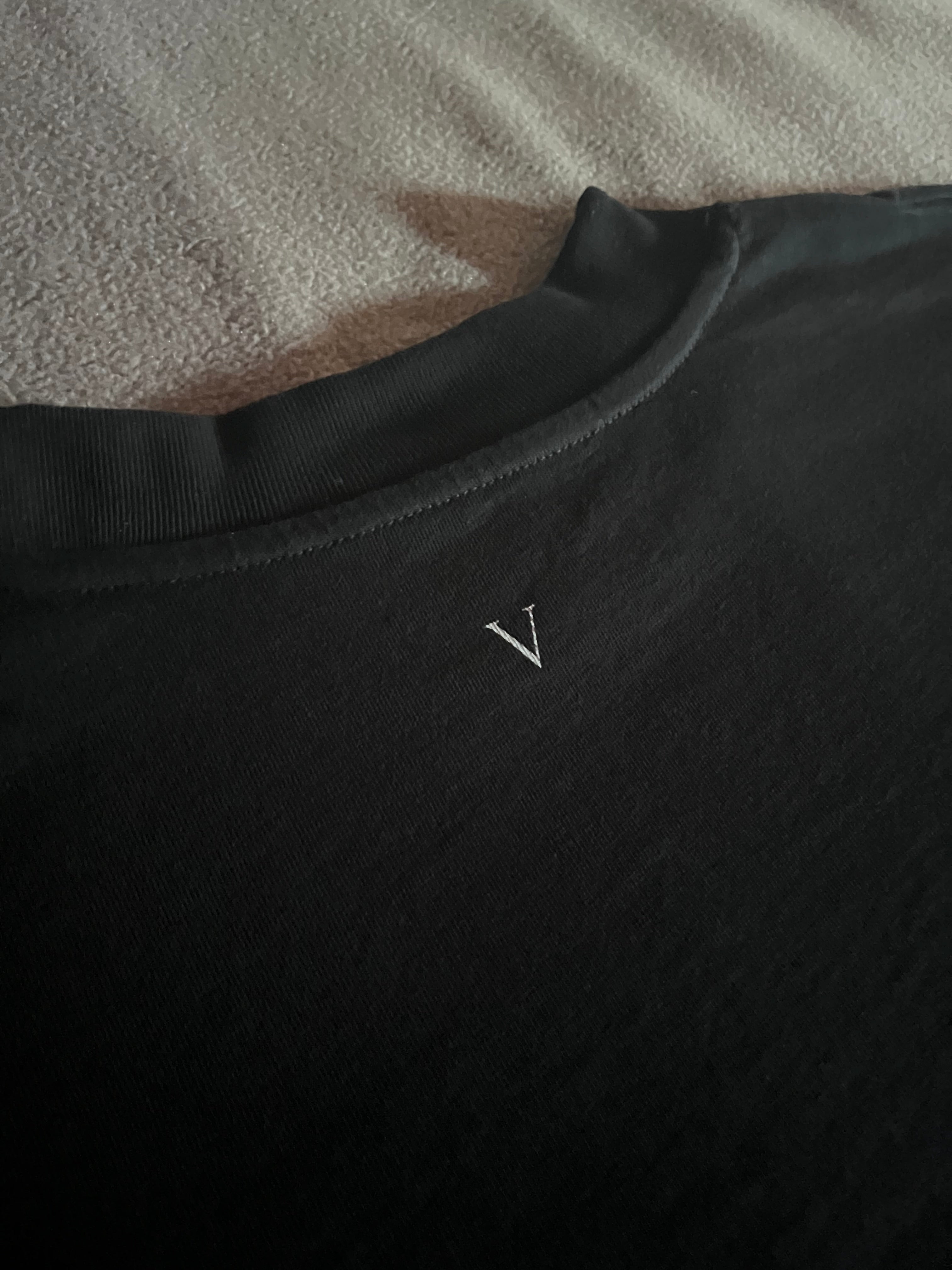 T-shirt unisex col montant « VIVRE » Oversized 100% Coton biologique